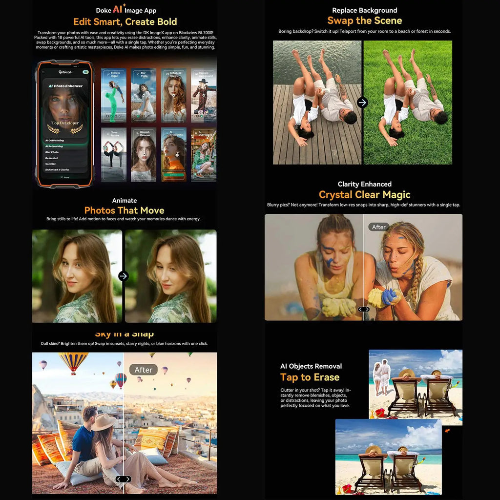 Blackview BL7000 5G — Smartphone Resistente 6,78" 120Hz 7700mAh Android 15