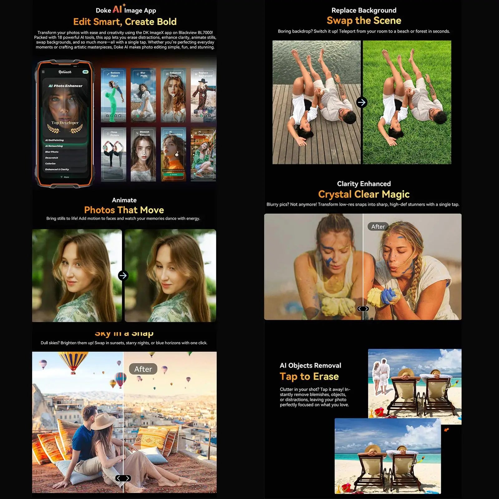 Blackview BL7000 5G — Smartphone Resistente 6,78" 120Hz 7700mAh Android 15