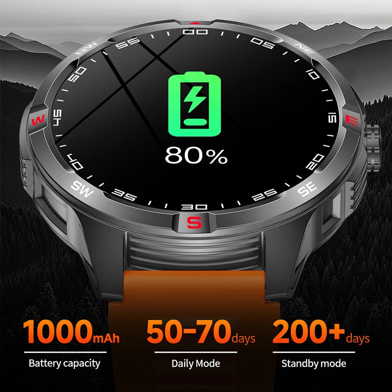 Reloj Inteligente GPS Brújula Bluetooth Deportivo