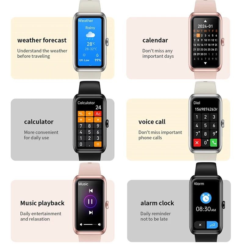 Smartwatch LIGE con pantalla táctil 1.47 pulgadas y 100+ modos deportivos