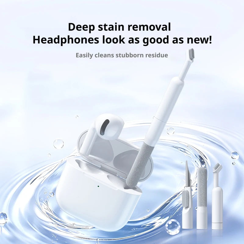 SAMZHE 14 en 1 Kit de herramientas de limpieza multifuncional Kit de cepillo de limpieza de teclado Bolígrafo de limpieza de auriculares para auriculares de teléfono Kit de limpieza profunda de teclado para puertos de