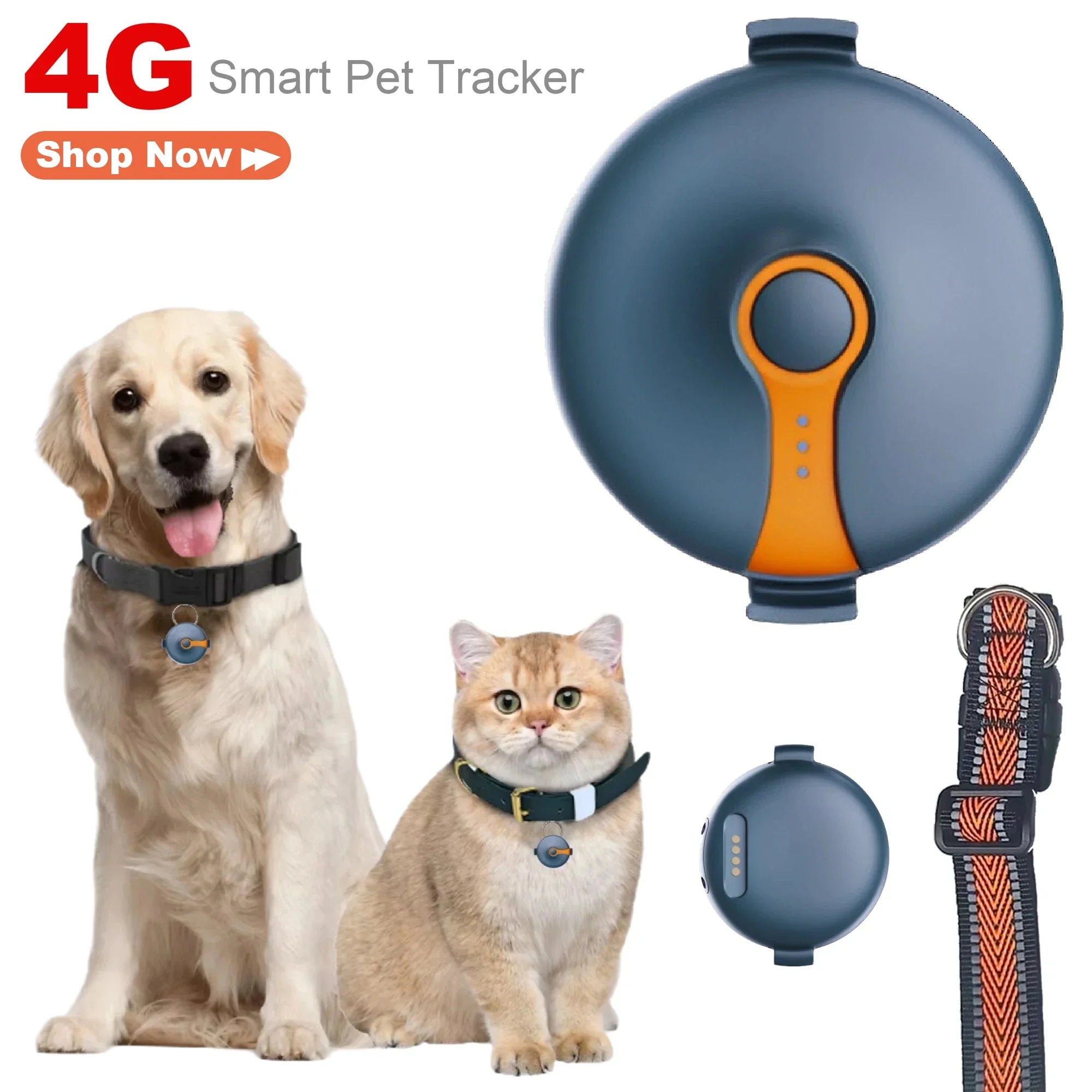 Rastreador Gps para gatos a prueba de agua, Mini Gps para mascotas antipérdida, ubicación Bluetooth, Collar rastreador Gps para Apple/Android, suministros para gatos