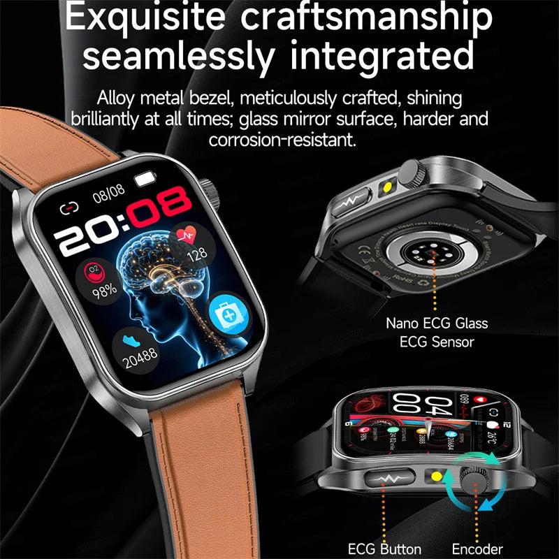 Reloj Inteligente Salud Dual Láser ECG
