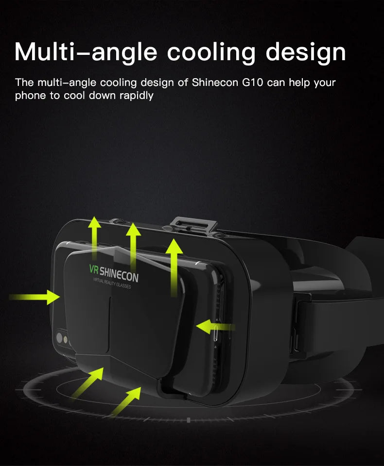 Gafas VR de realidad Virtual 3D para teléfonos inteligentes móviles, auriculares de 7 pulgadas, casco, juego Wirth Real Viar, lentes para dispositivos móviles