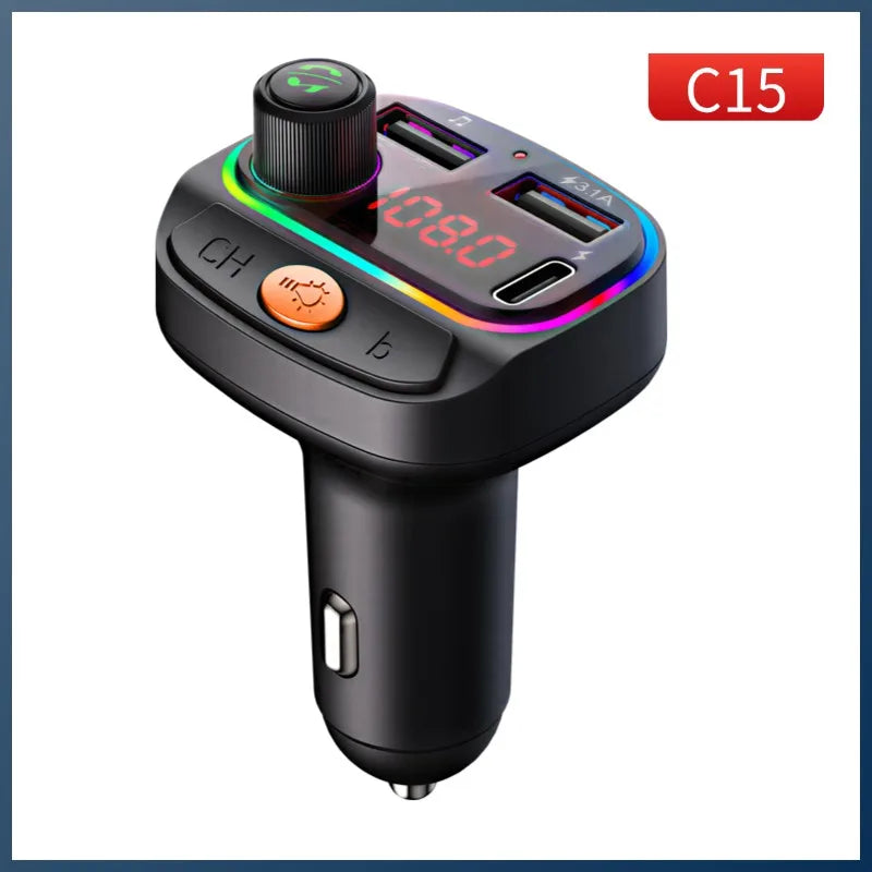 Transmisor FM Bluetooth DYBO para Auto, Cargador USB Dual, Manos Libres
