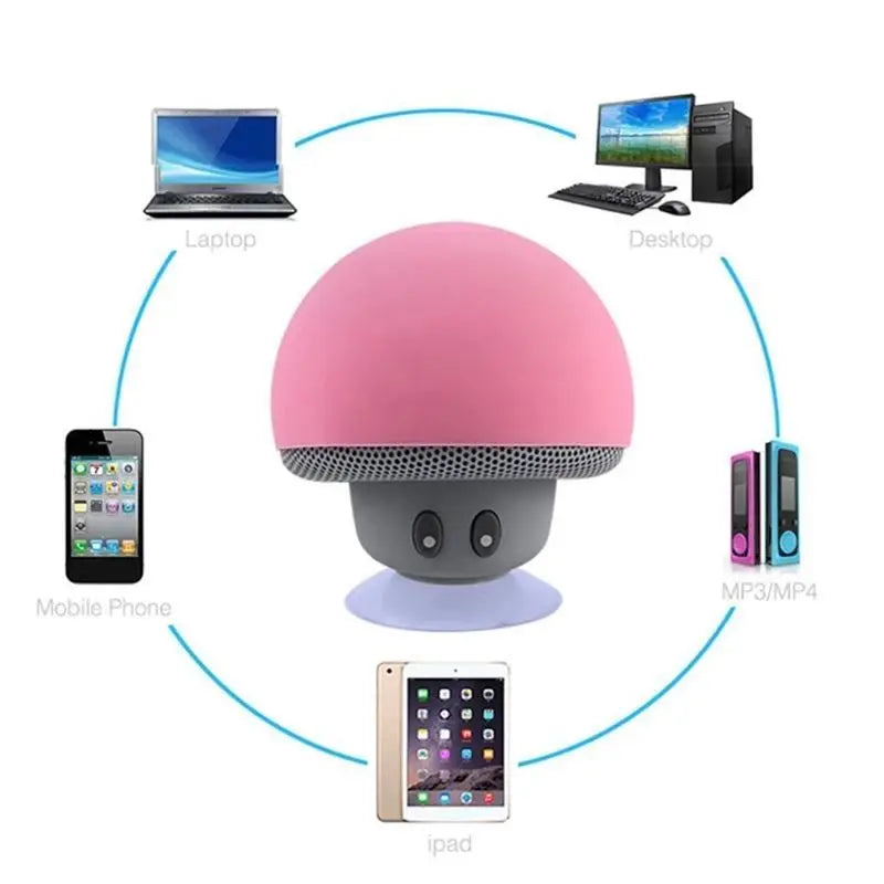 Altavoz Bluetooth Portátil con Ventosa y Subwoofer