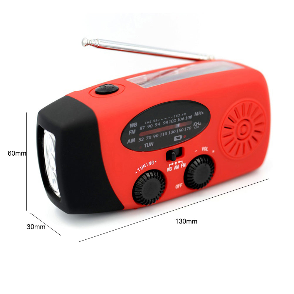 Linterna de Camping Solar con Radio AM/FM y Dinamo