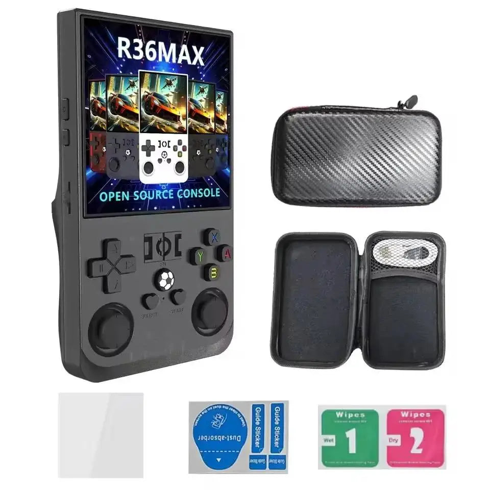 Consola de Videojuegos Retro R36MAX, Sistema Linux, Pantalla IPS 4.0 Pulgadas