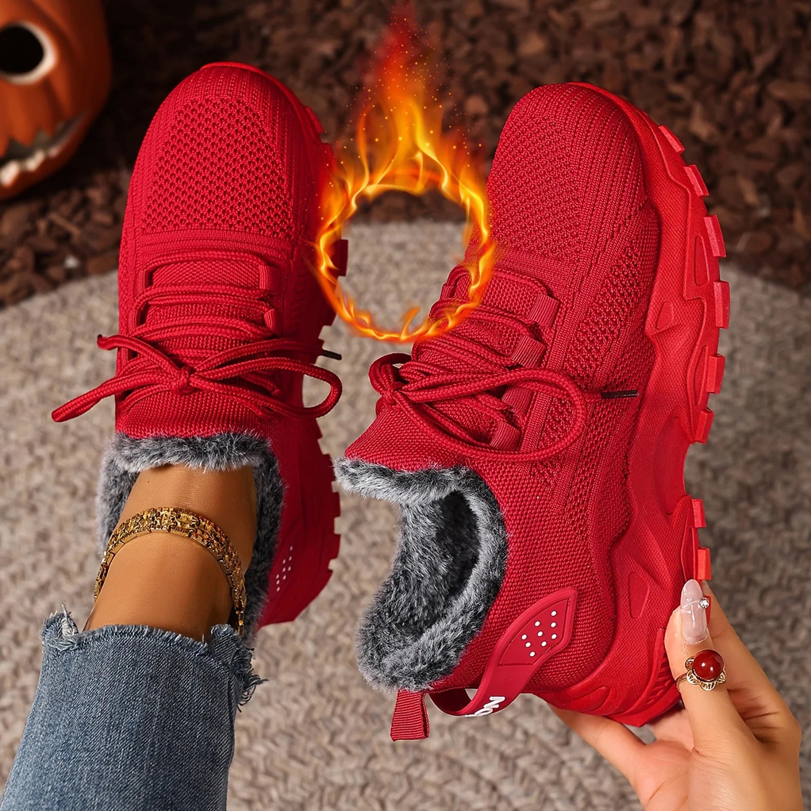 Zapatillas Deportivas de Invierno para Mujer - Suela Antideslizante