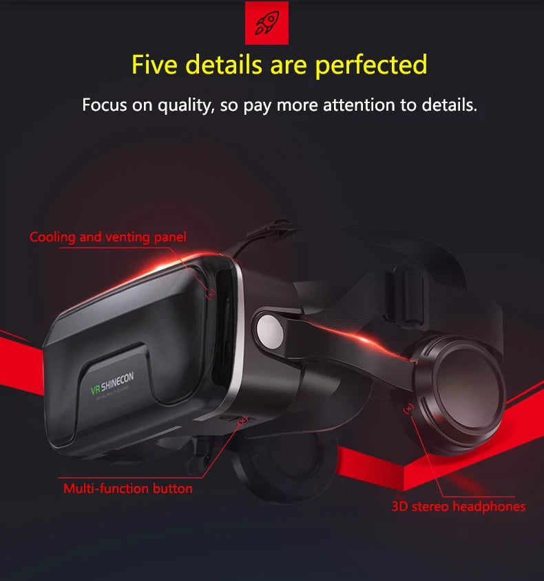 Gafas de realidad Virtual VR, auriculares, dispositivos Viar, lentes 3D, gafas inteligentes para teléfonos inteligentes, teléfono móvil, accesorio de juego