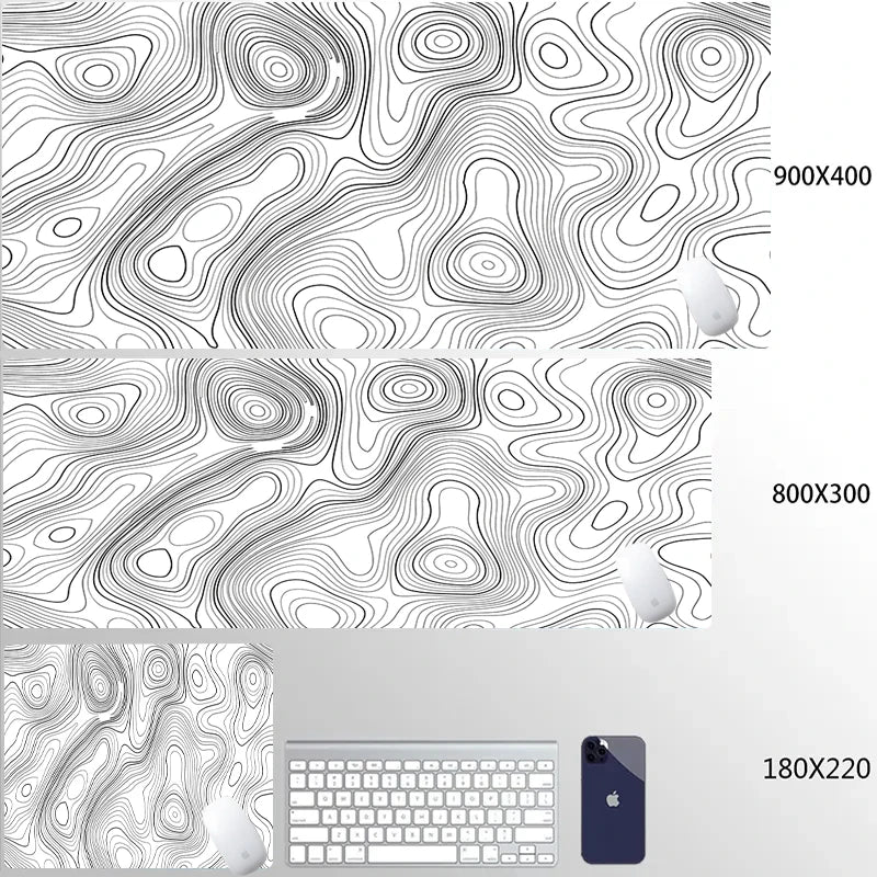 Alfombrilla de ratón para ordenador Strata Liquid Gaming, alfombrilla de escritorio para PC, accesorio para portátil, alfombrilla suave antideslizante, alfombrilla para ratón de tamaño XXL, alfombrillas grandes de 900x400