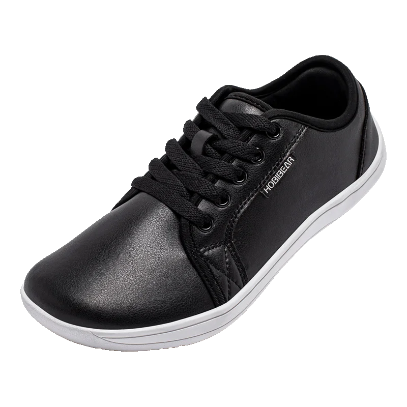 HOBIBEAR Zapatos minimalistas de punta ancha, zapatillas Unisex descalzas con caída cero, zapatos casuales de moda de cuero Artificial