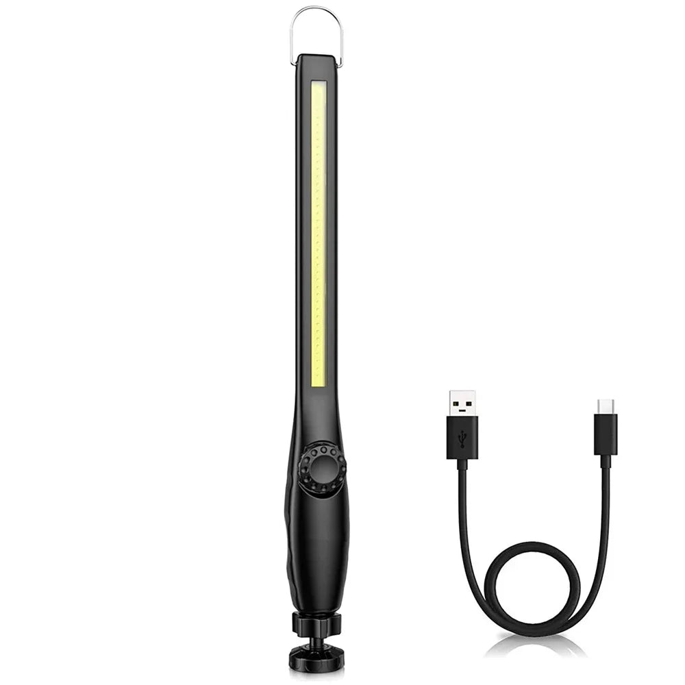 Lámparas de Trabajo COB Portátiles con Linterna LED Recargable Magnética, Regulación Continua, Lámparas de Reparación de Emergencia para Automóviles
