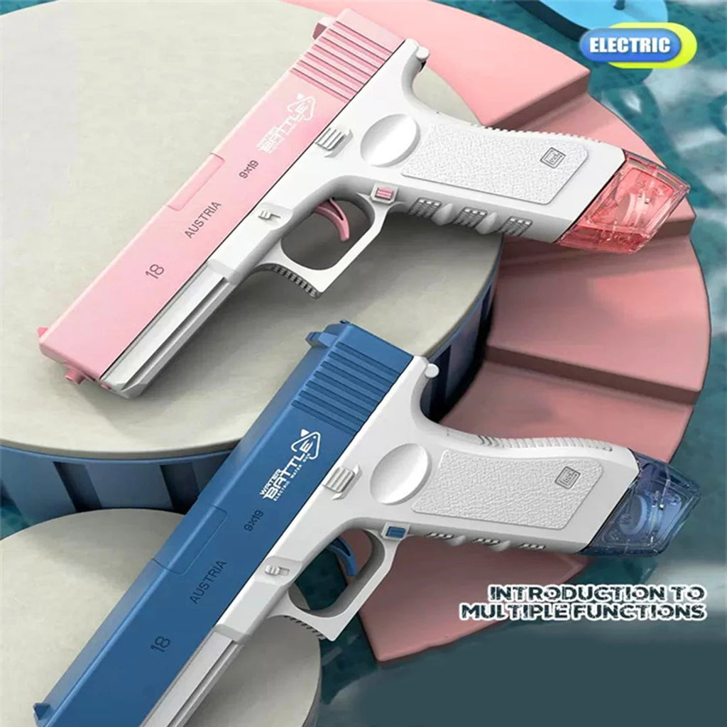 Pistola de agua eléctrica para niños, juguete con ráfagas de alta presión, carga fuerte, rociador automático de agua, pistolas de juguete