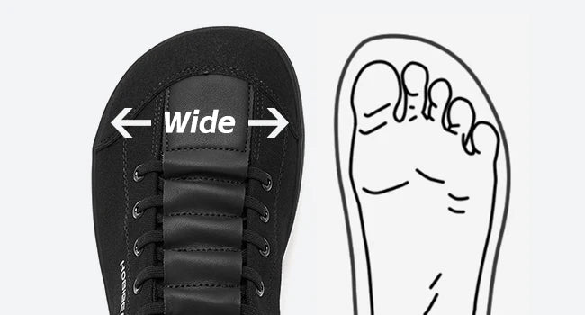HOBIBEAR Zapatos descalzos para hombre y mujer |   Gota cero |   Zapatillas de deporte de lona informales con punta ancha, zapatos para caminar minimalistas