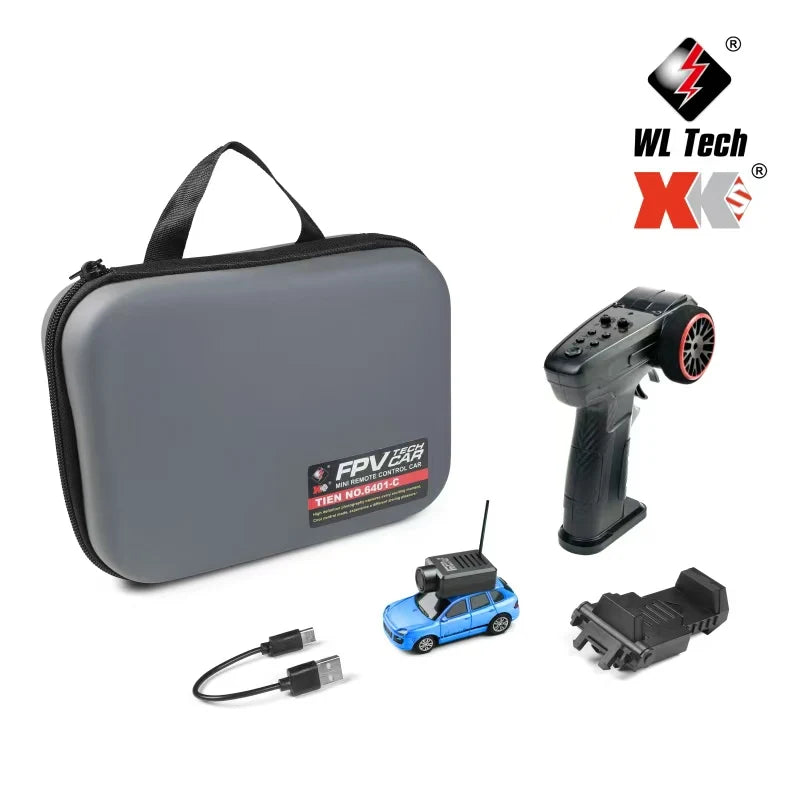 WLtoys 6401 1:64 Mini coche RC 2,4G Control remoto con cámara FPV 720P y aplicación WiFi, nuevo juguete de carreras de control remoto para regalo para niños y niñas