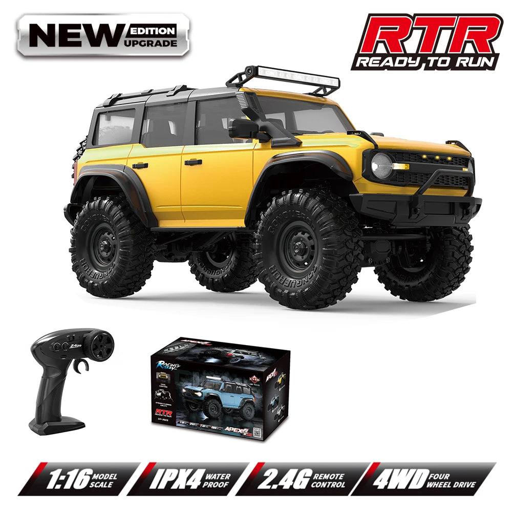 Coche RC 1:16 Monster Truck 4WD, Todoterreno Eléctrico, Regalos para Niños
