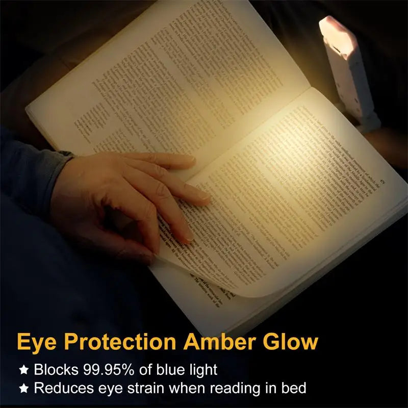 Mini Luz de Lectura LED con Clip, Brillo Ajustable