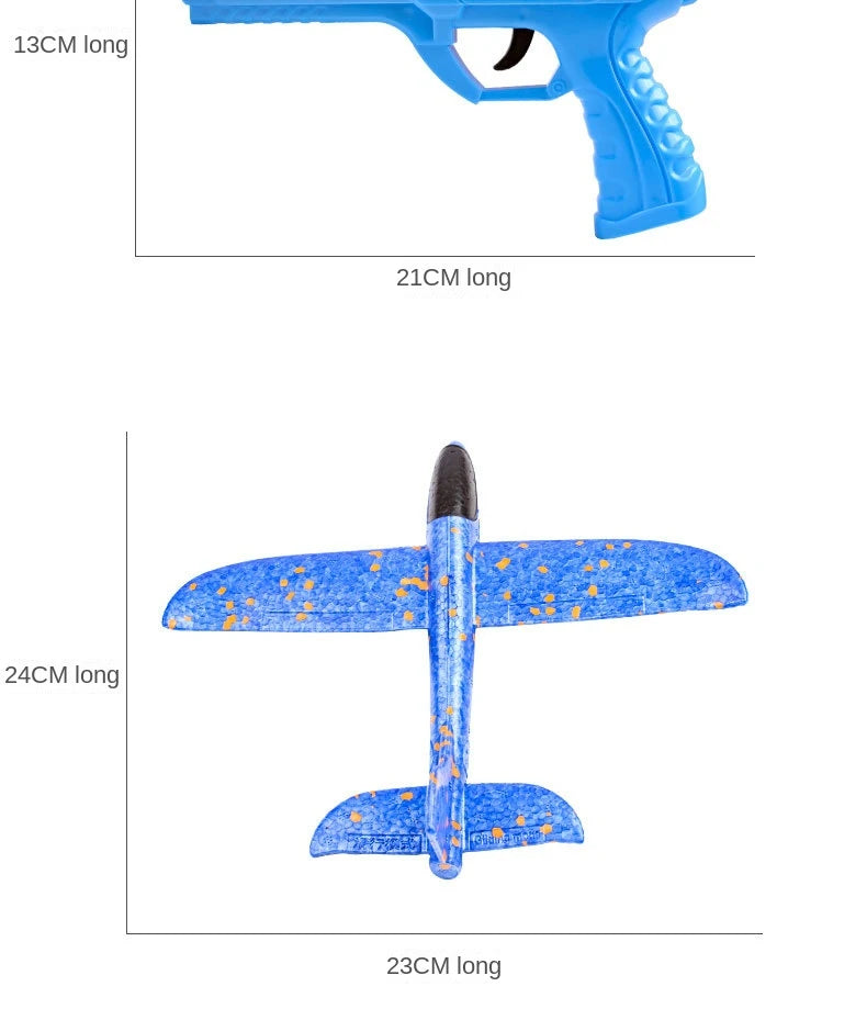 Avión de eyección al aire libre para niños, juguetes de espuma, aviones oy gun, juegos al aire libre para padres e hijos, juguetes, regalos para niños, juguete volador