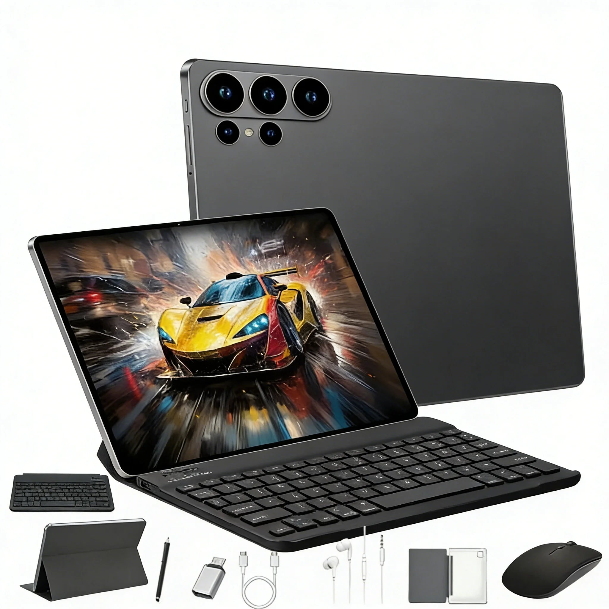 Tablet Android 15 de 8GB+256GB para Estudio, con Cámara HD y Batería de 4000mAh, Ideal para Clases en Línea y Oficina