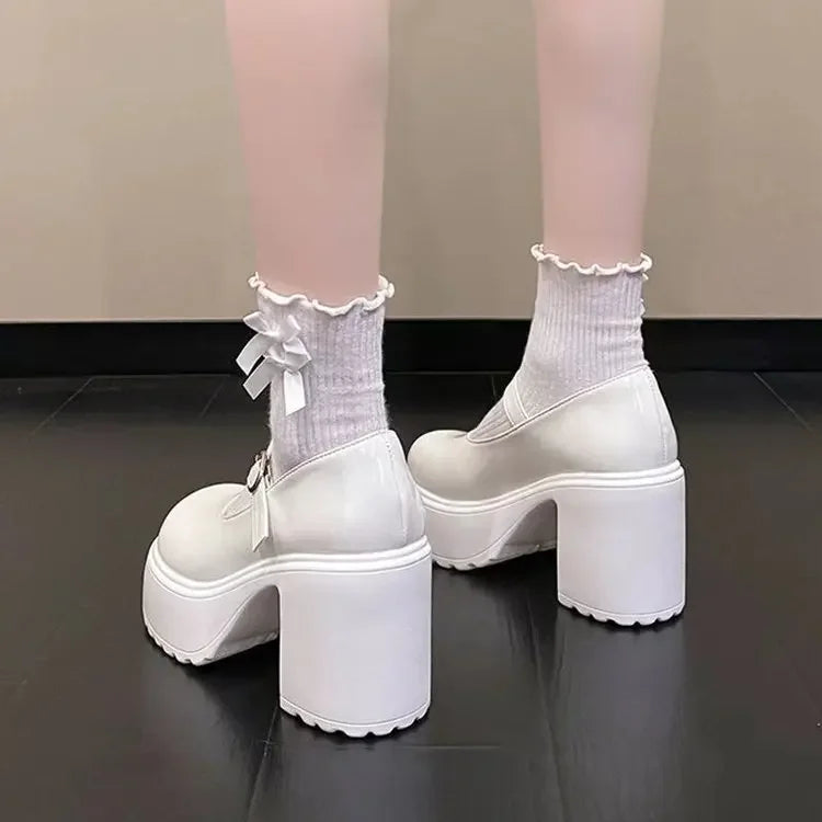 Zapatos Mary Jane de Tacón Alto para Mujer con Correa