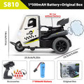 Moto RC de Tres Ruedas con Luces y Spray, Control 2.4G para Niños