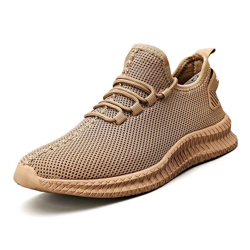 Zapatillas de correr transpirables y ligeras para hombre, Tenis antideslizantes para exteriores, zapatos deportivos suaves con cordones para caminar, 2023