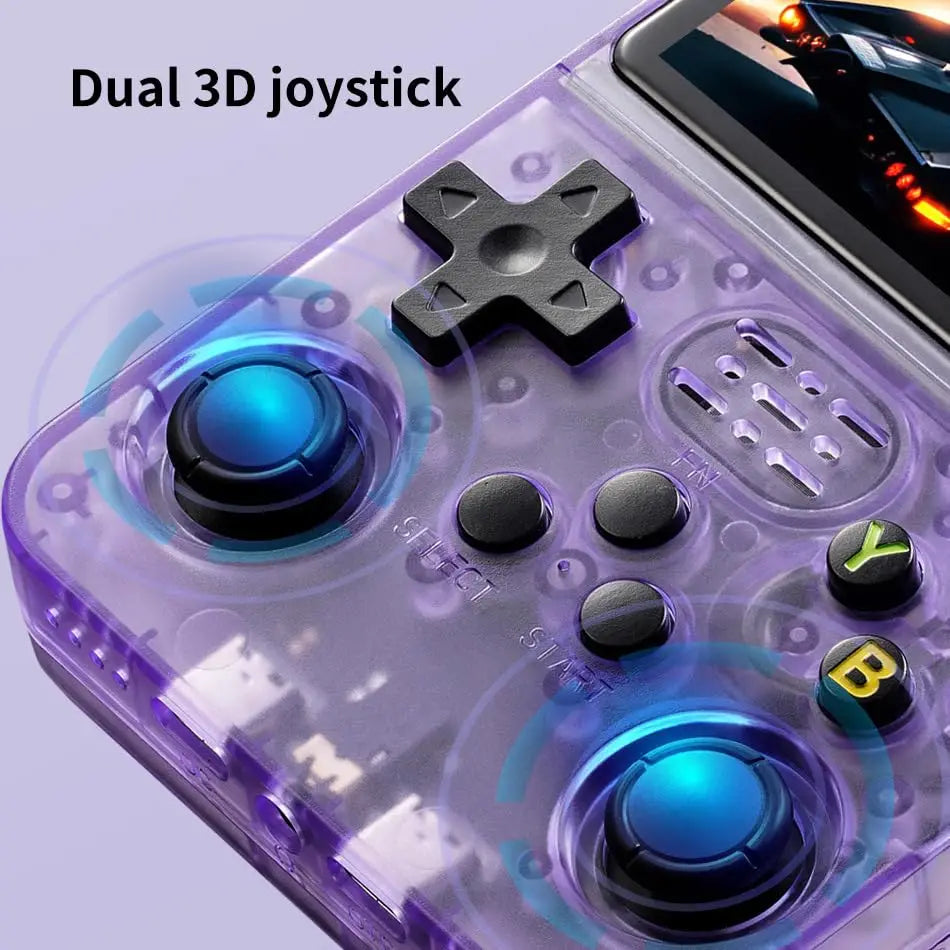 Consola de Juegos Portátil R36S, Pantalla IPS de 3.5 Pulgadas, 64G, Consola de Juegos Retro Clásica, Reproductor de Videojuegos de Bolsillo