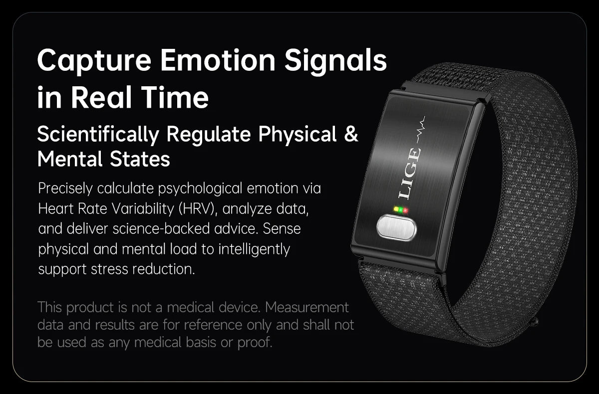 LIGE Pulsera Inteligente ECG+PPG Enfermería