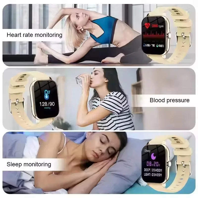 2025 nuevo reloj inteligente para hombres y mujeres regalo pantalla completamente táctil deportes Fitness reloj Bluetooth llamada reloj inteligente Digital