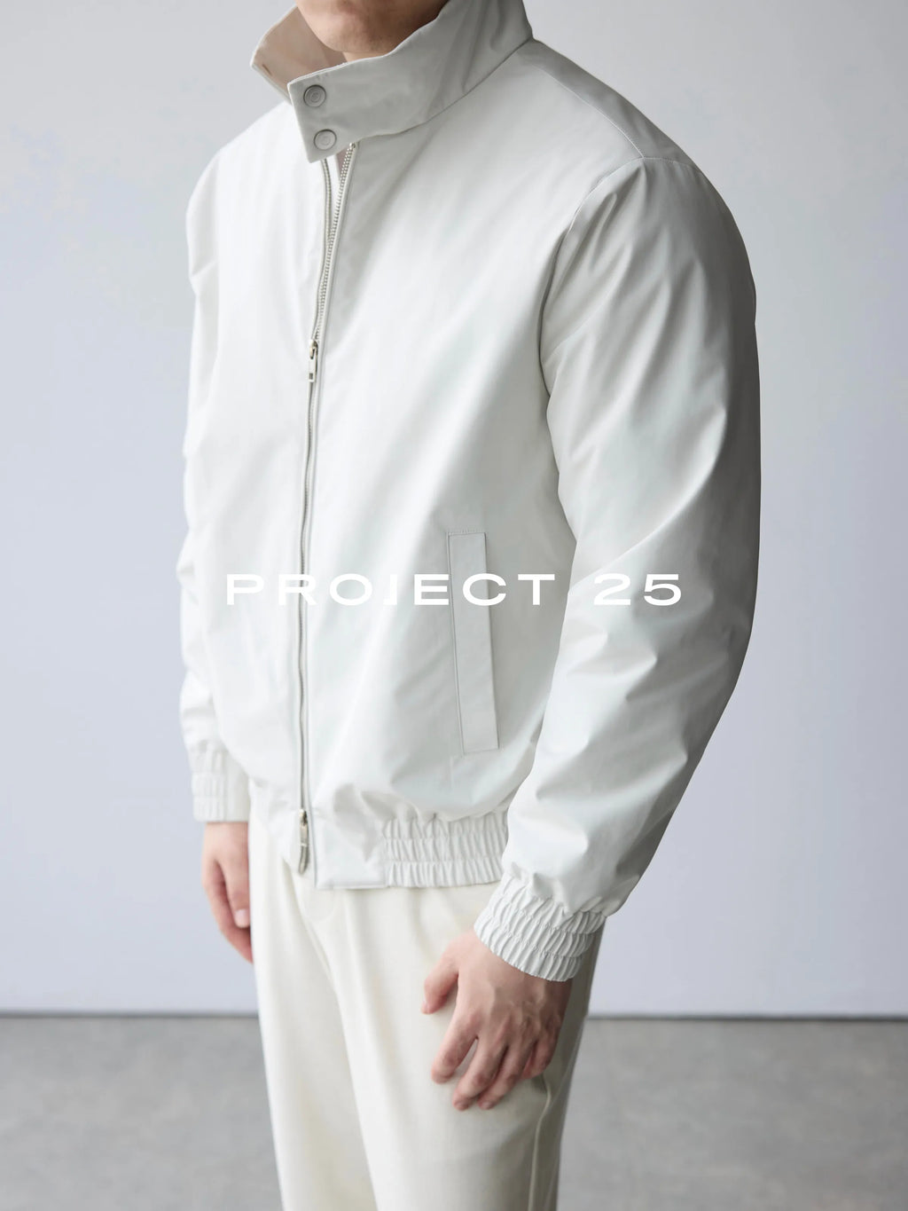 Chaqueta Acolchada con Cuello Alto para Hombre | Cortavientos Impermeable