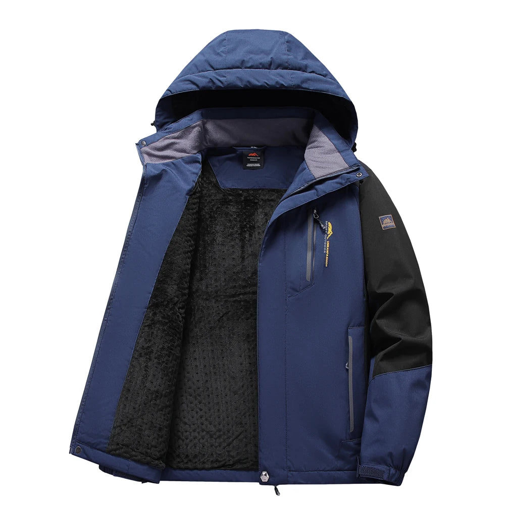 Parka militar con capucha para hombre, abrigo grueso y cálido a prueba de viento, Anorak, chaquetas de invierno