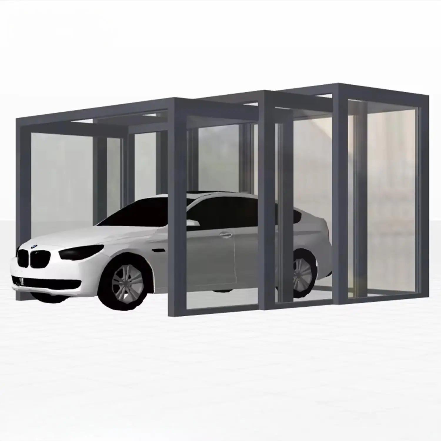 Carport retráctil eléctrico plegable móvil: toldo de garaje y casa de cristal automático inteligente para el sol