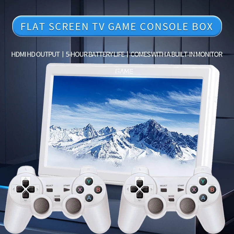Consola de juegos de TV XP18, salida HDMI, pantalla de 7 pulgadas, consola de vídeo portátil, controlador inalámbrico, compatible con simulador, batería de 4000mAh