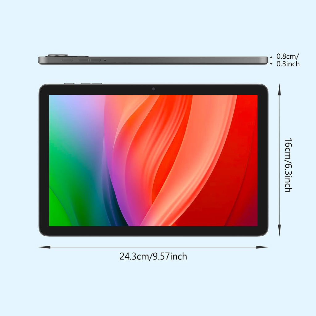 BAKEN tableta Android 15 de 10 pulgadas, procesador penta-core A333, 24GB (6GB + 18GB de expansión) RAM + 128GB ROM, 5G WiFi, 8000mAh