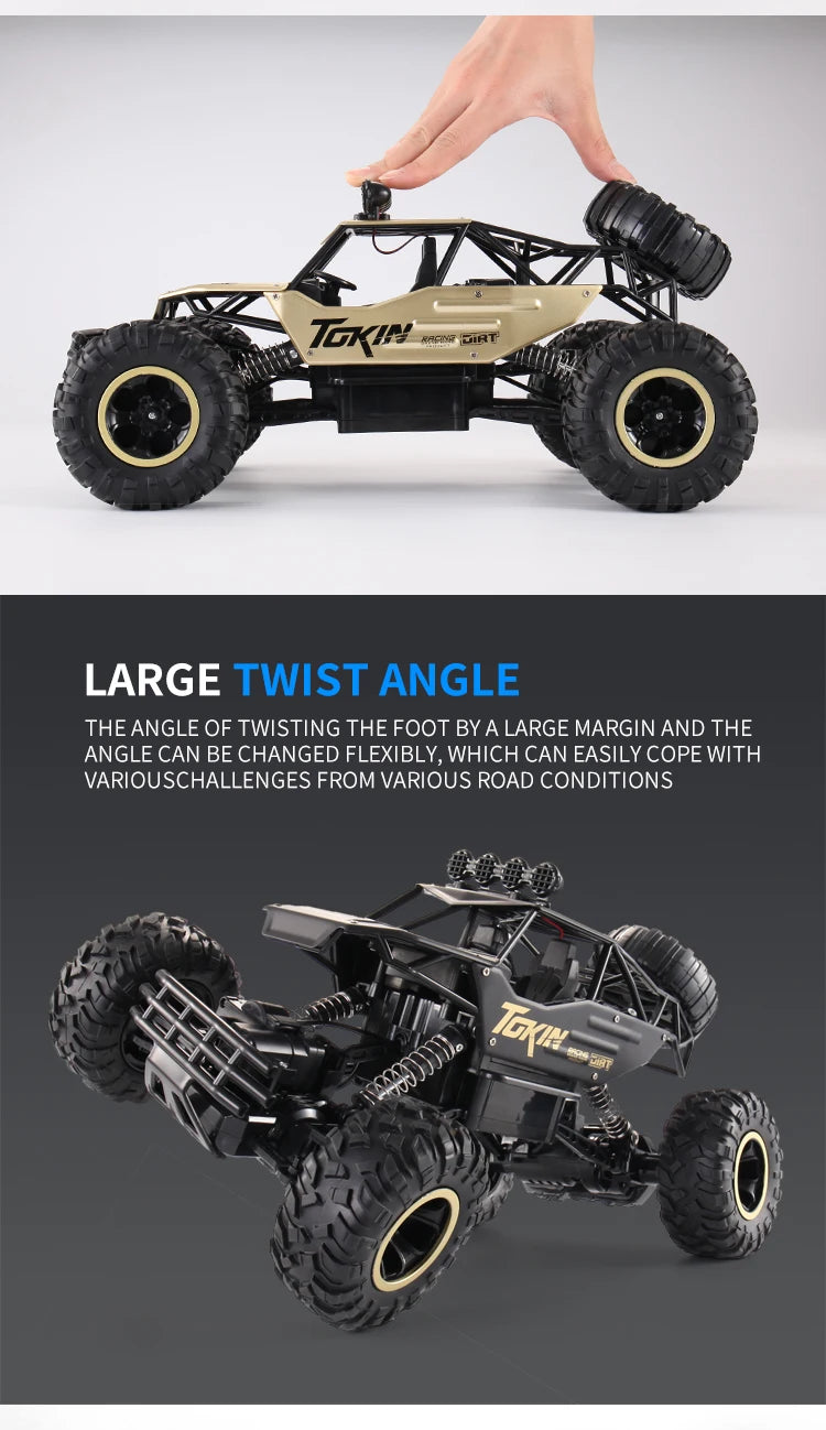 Auto RC 4x4 Todoterreno Control Remoto 1:12 OiKe con Luces LED