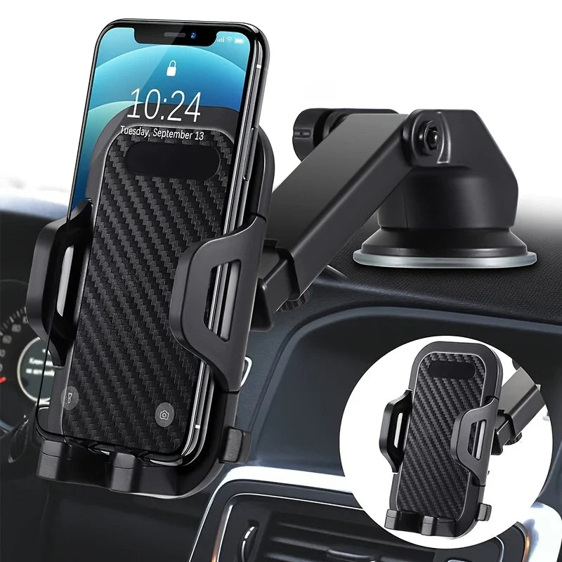 Soporte para teléfono con ventosa para coche, soporte con ventosa para teléfono inteligente, soporte para móvil en coche para iPhone, Xiaomi, Huawei y Samsung