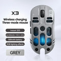 Mouse Gamer Lenovo X3 Triple Modo, RGB, Bluetooth, USB-C, Recargable