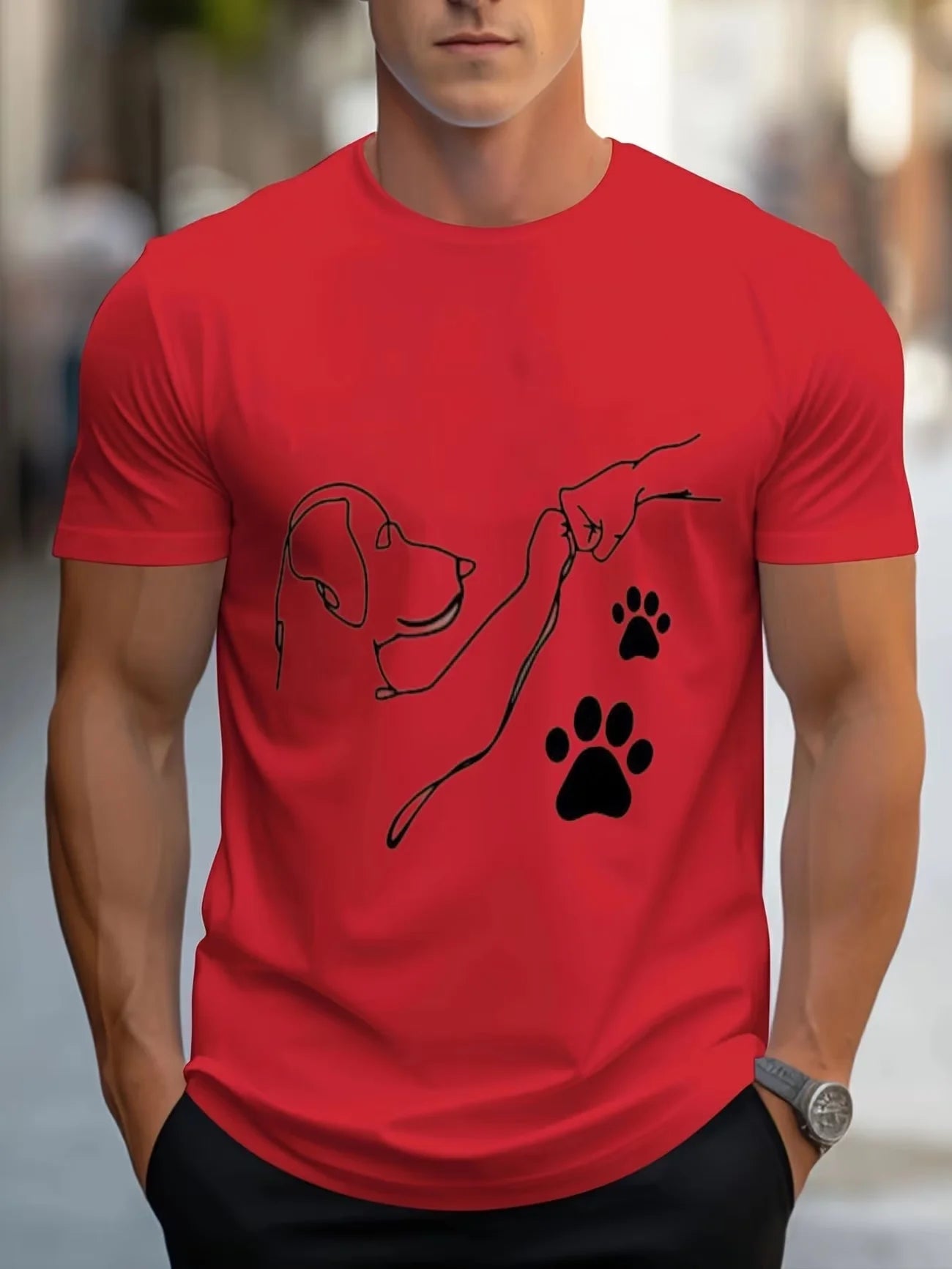 Camiseta 3D Degradado para Hombre, Estampado Ondas Turquesa y Dorado