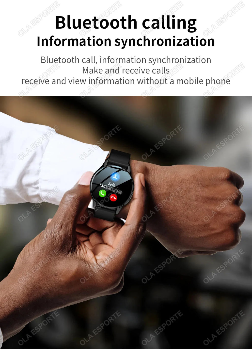 Pro nuevas mujeres delicadeza Bluetooth llamada reloj inteligente seguimiento de salud Bluetooth llamada despertador relojes inteligentes hombres Smartwatch deportes