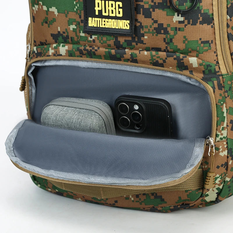 Mochila camuflaje de gran capacidad: cierre con cremallera, senderismo, viajes, mochila para aventuras al aire libre