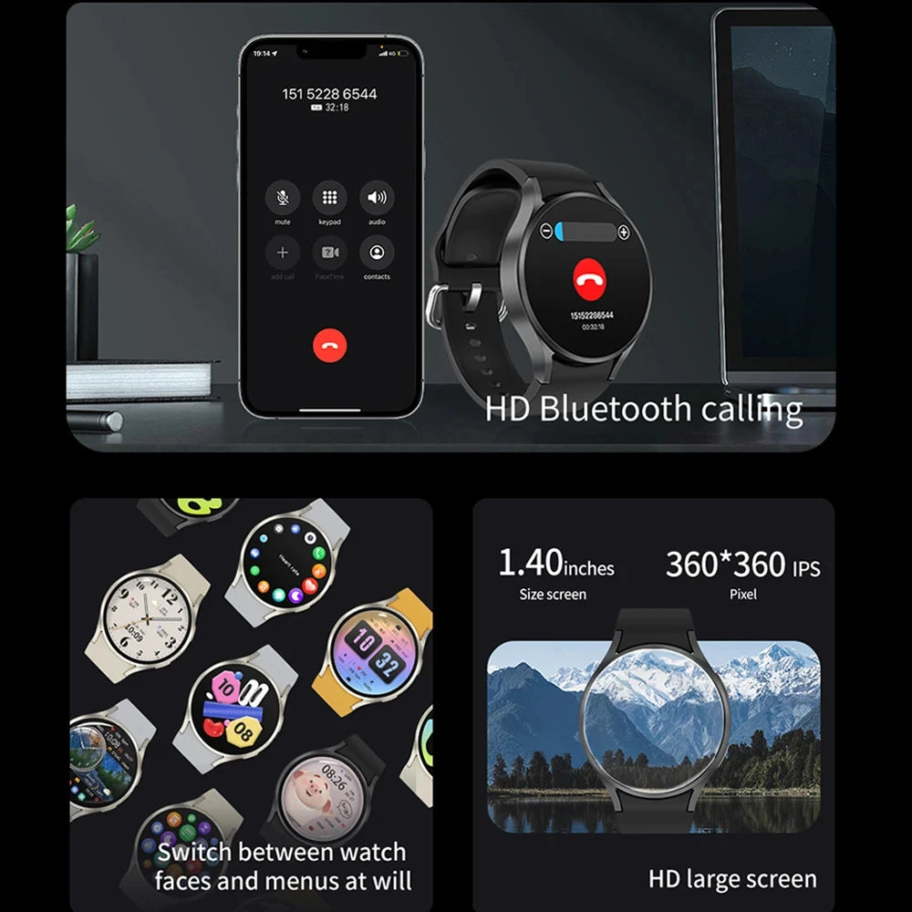 Reloj inteligente con seguimiento GPS para hombres y mujeres, reloj inteligente deportivo con frecuencia cardíaca, Bluetooth, llamada, NFC, IP68, resistente al agua, brújula, Smartwatch 7 Mini