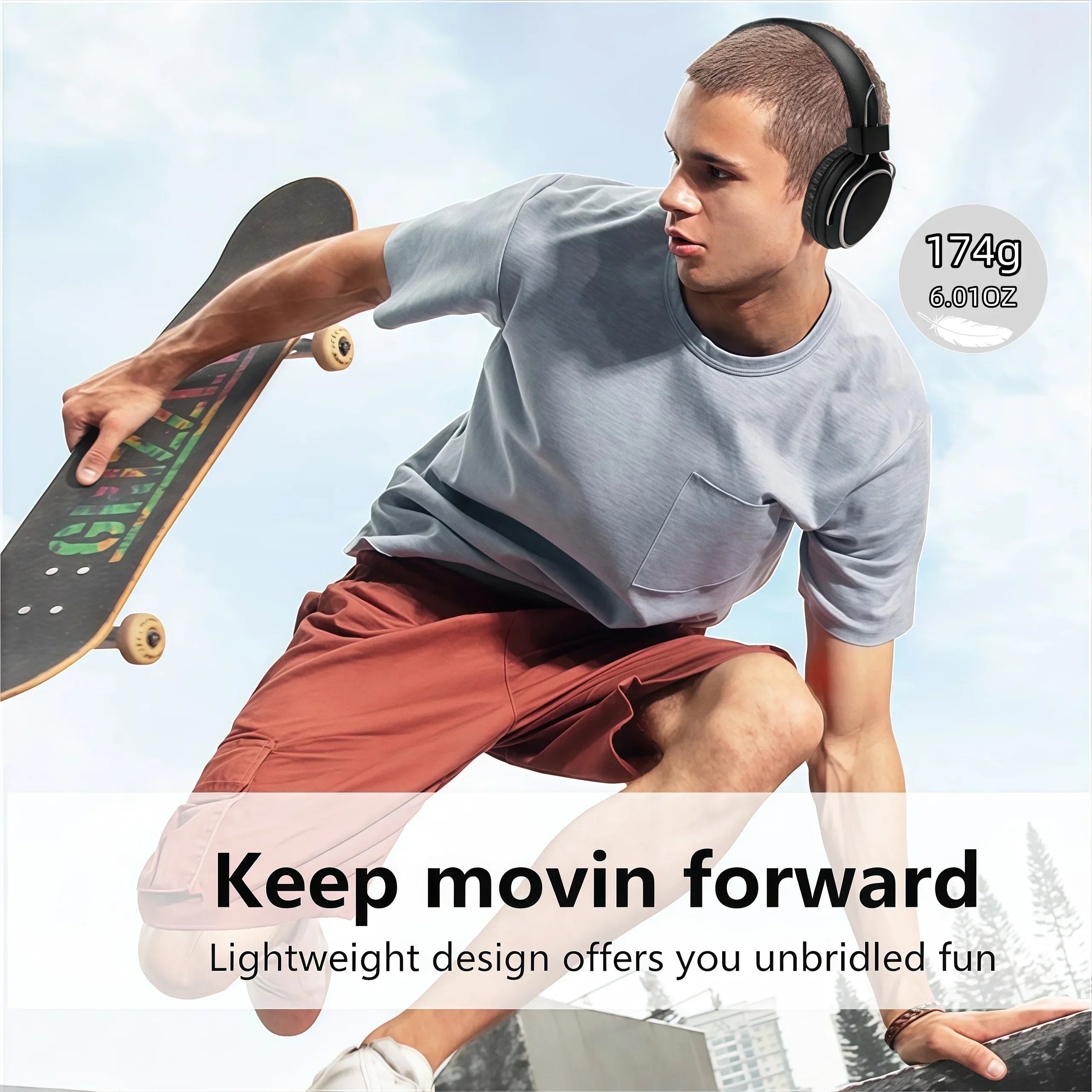 SODO SD-1004 Auriculares Bluetooth 5.3 HiFi Plegables