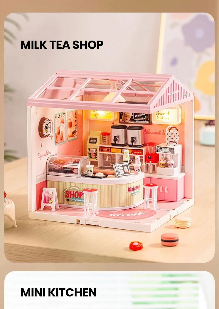 Kit de Construcción DIY Miniatura con Luces LED