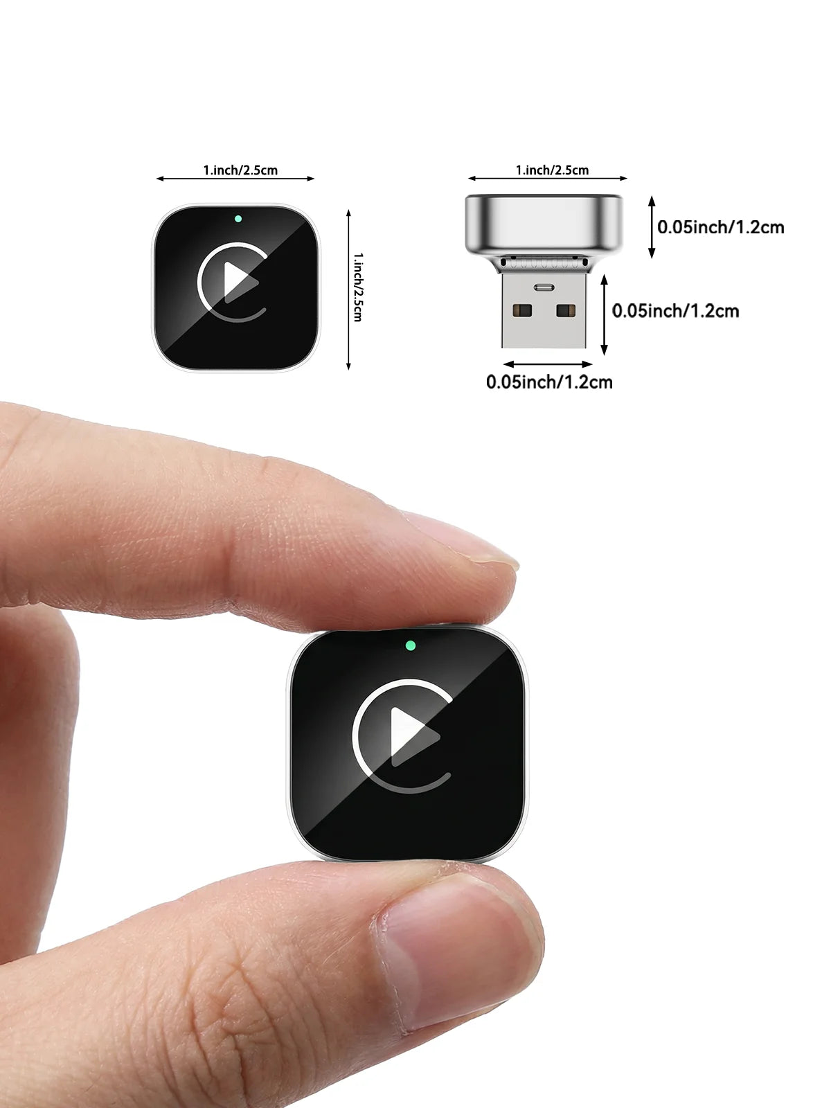 Adaptador CarPlay inalámbrico y Dongle Android Auto, conexión automática rápida, conversión CarPlay inalámbrica Plug & Play ultracompacta y portátil