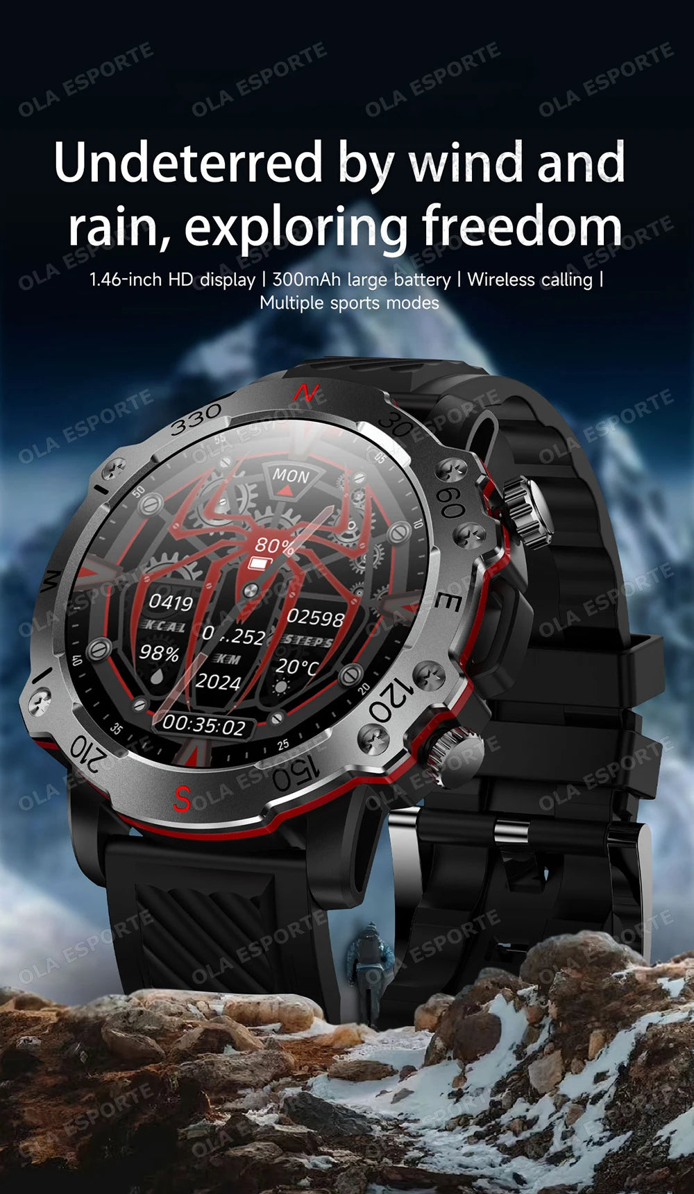 Reloj Inteligente GPS Doble Banda GNSS Militar