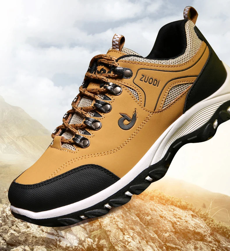Zapatos informales de cuero para hombre, zapatillas deportivas para correr, Tenis ligeros para caminar, Otoño e Invierno