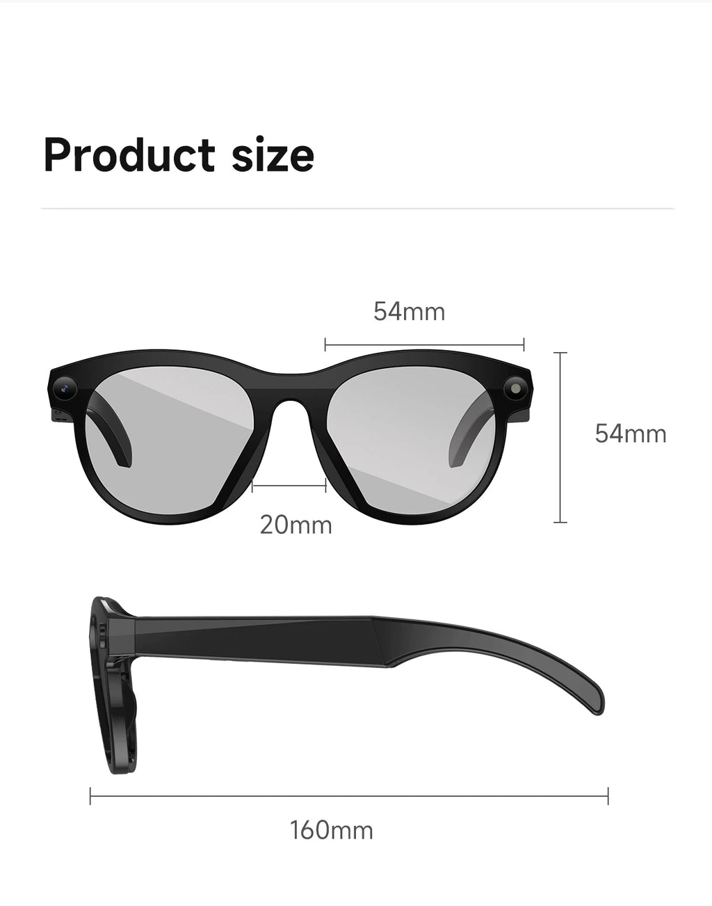 Gafas Inteligentes 4K con Cámara IA y Traducción