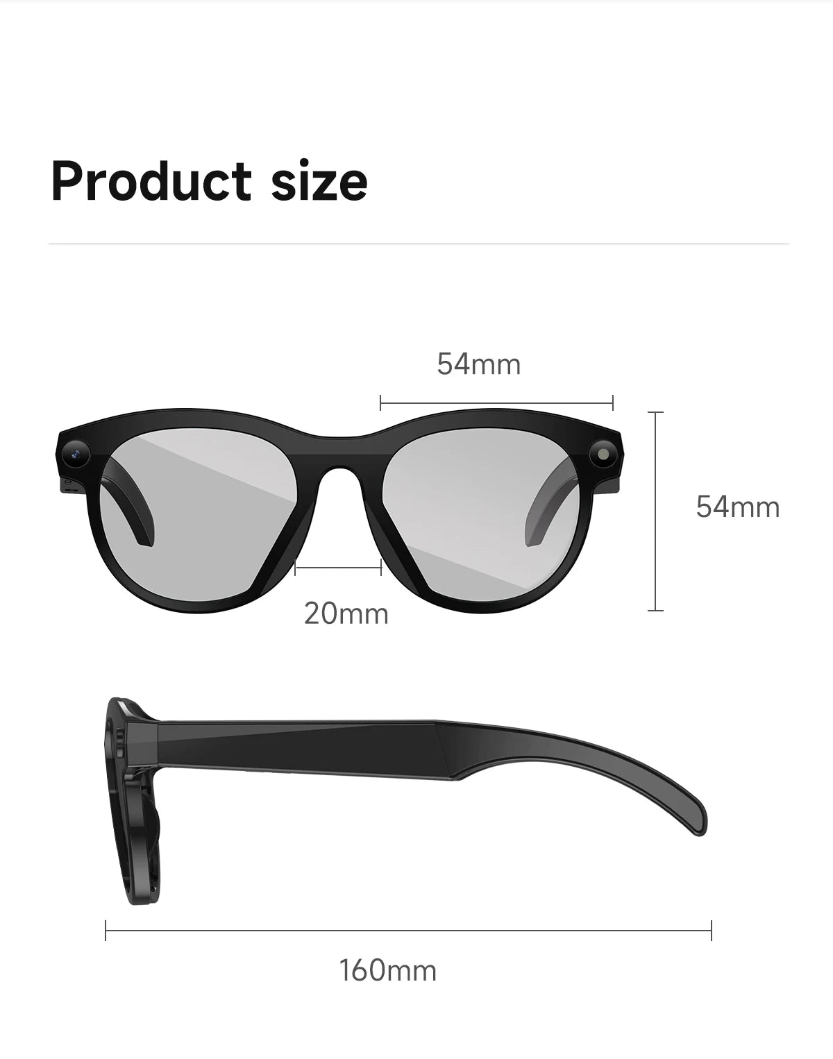 Gafas Inteligentes 4K con Cámara IA y Traducción