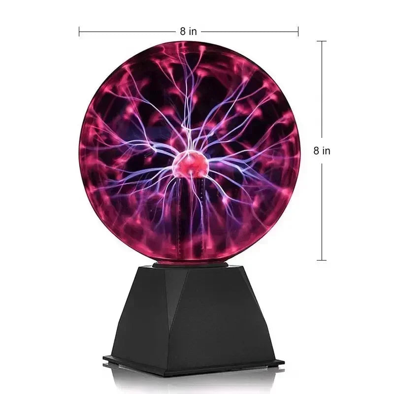Lámpara bola de plasma táctil LED decorativa para dormitorio y fiestas